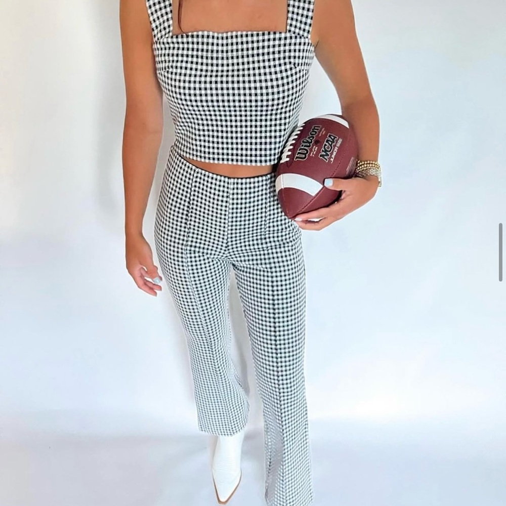 Black and White Checkered Women's Set